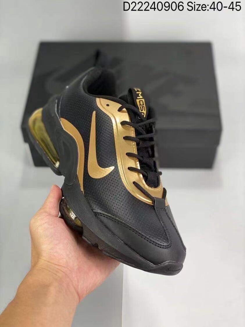 Nike Air Max 950 Leather Black Gold Shoes